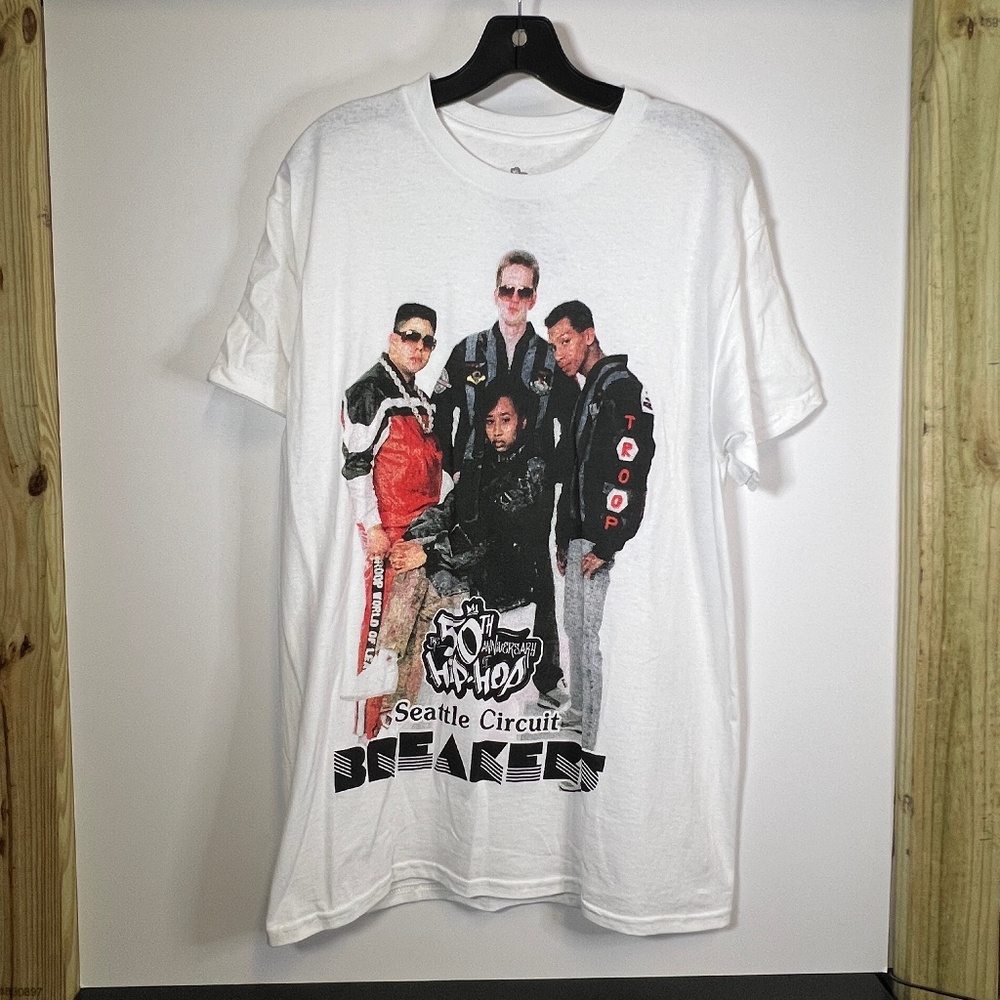 50th Anniversary of HipHop "Seattle Circuit Breakers" White Tee